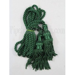 Green Pipe Band Highland Bagpipe Drone Silk Cord