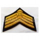 Major Stripes Hand Embroidered Drum Badge