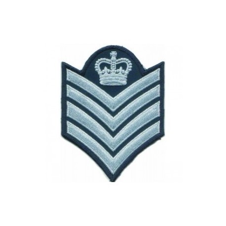 Major Stripes Hand Embroidered Crown Badge