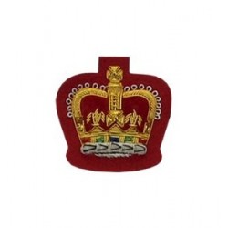 Hand Embroidered King Crown Badge