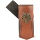 Wolf Head Leather Sword Frog