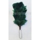 Dark Green Pipe Major Hats Feather Hackle