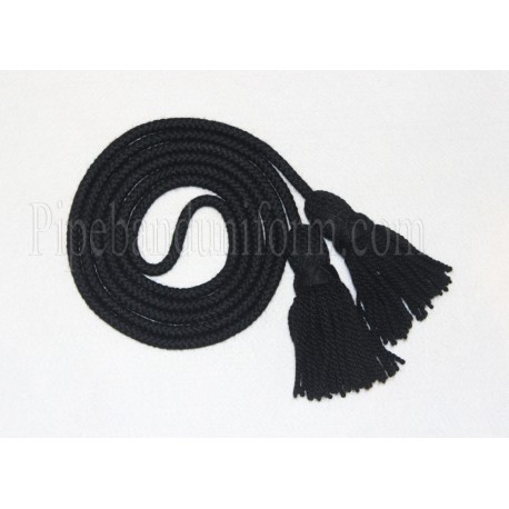 Plain Black Bugle Cord