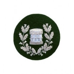 Pipe Band Drum Major Embroidery Badge