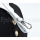 White Leather Bass Drum Sling Belt