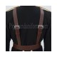 Brown Leather Belt Bass Drummers Harness