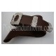 Chocolate Brown Leather Piper Cross Belt with Silver Buckles