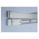 White Leather Pipers Drummers Waist Belt with Silver Buckles