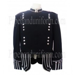 Black Pipe Band Doublet Uniform Jacket