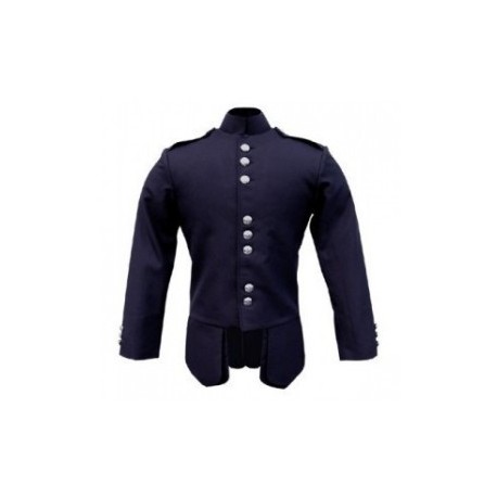 Navy Blue Scots Guards Pipe Band Doublet Jacket