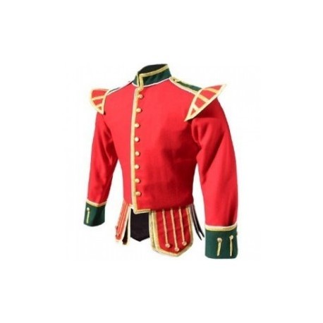 Red Pipers Drummers Band Doublet Jacket