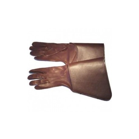 Drum Major Gauntlets - Leather Brown Gloves