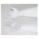 Drum Majors White Leather Gauntlet Gloves - Royal Marines Pattern