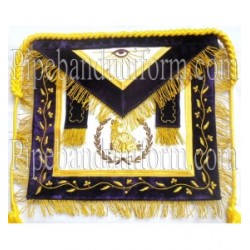 Embroidered Grand Master Junior/Senior Steward Purple Masonic Apron