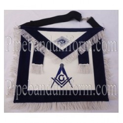 Embroidered Master Mason Blue Masonic Apron