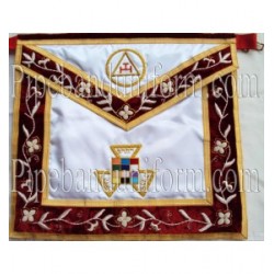 Embroidered Royal Arch PHP Red Masonic Apron
