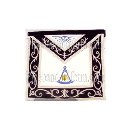 Embroidered Past Master Purple Masonic Apron