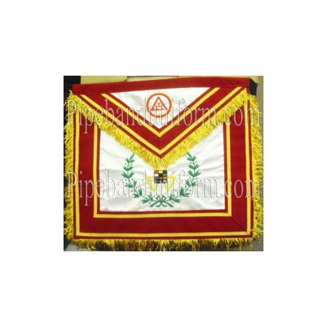 Embroidered Royal Arch, Past High Priest (PHP) Red Masonic Apron