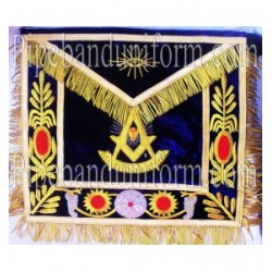 Embroidered Grand Past Master Blue Masonic Apron