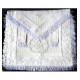 Embroidered Grand Lodge Master Mason White Masonic Apron
