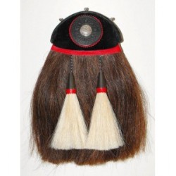 Pipers Drummers Horse Hair Leather Sporran