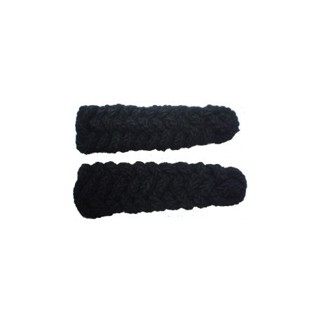 Black Chain Gimp Shoulder Cords