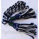 Navy Blue and Black Pipe Band Highland Bagpipe Drone Silk Cord