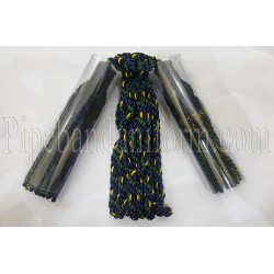 Yellow, Blue & Green Pipe Band Highland Bagpipe Drone Silk Cord